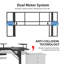 Macawley Adjustable U-Shaped Metal Base Standing Desk