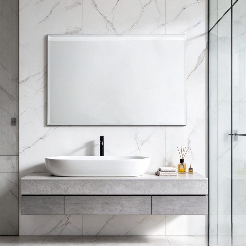 Rectangle Wall Makeup / Shaving Mirror