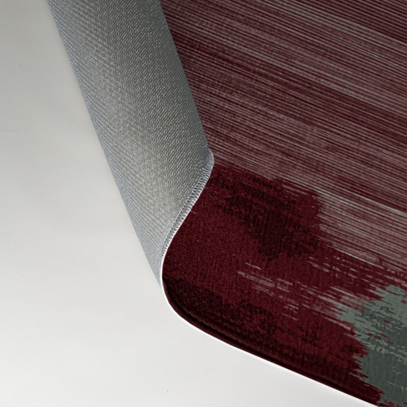 Tapis intérieur et extérieur gris Watercolor, Rectangle 9 pi x 12 pi