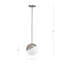 Luminaire suspendu sphère 1 lumière Milan-982376892