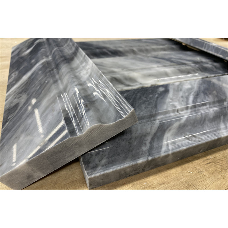 Bardiglio 4" x 12" Marble Grid Mosaic Wall & Floor Tile, Dark Gray