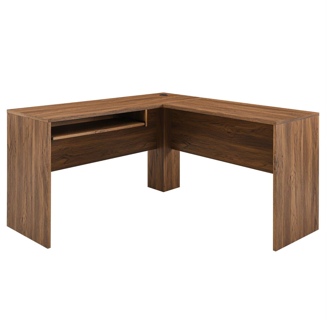 Modway Venture L-Shaped Wood Office Desk Modway