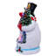 Bonhomme de neige DEL à piles Kurt Adler avec scène de village, 25 cm (10 po), fonctionnant sous USB.