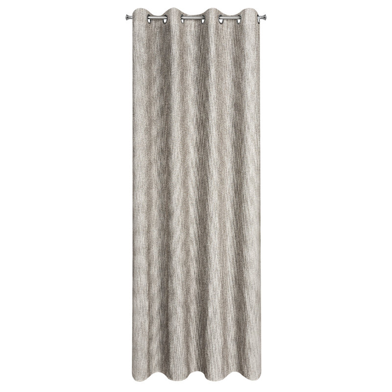 Weert Semi Sheer Curtains Single Panel, Beige
