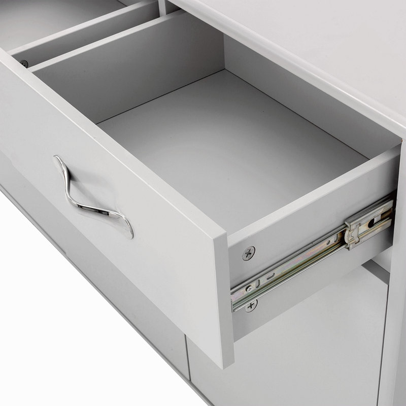 Three Doors Side Table-Grey