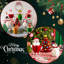 Christmas Birthday Party Supplies, 9 Pcs Christmas Honeycomb Centerpieces for Table Decoration Set