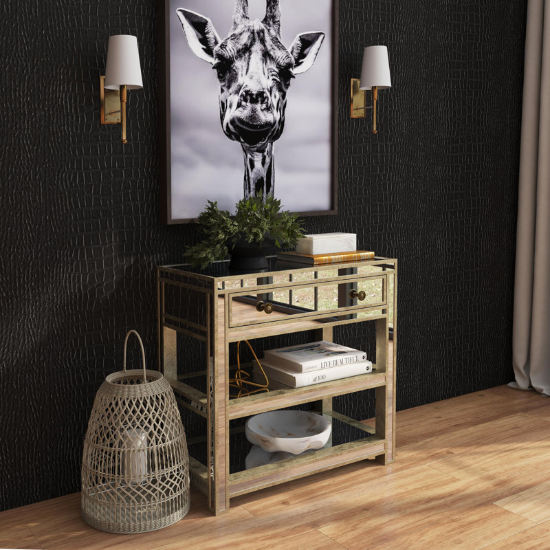 Miranda Mirrored Console Table