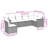Vidaxl Garden Sofa Set Black