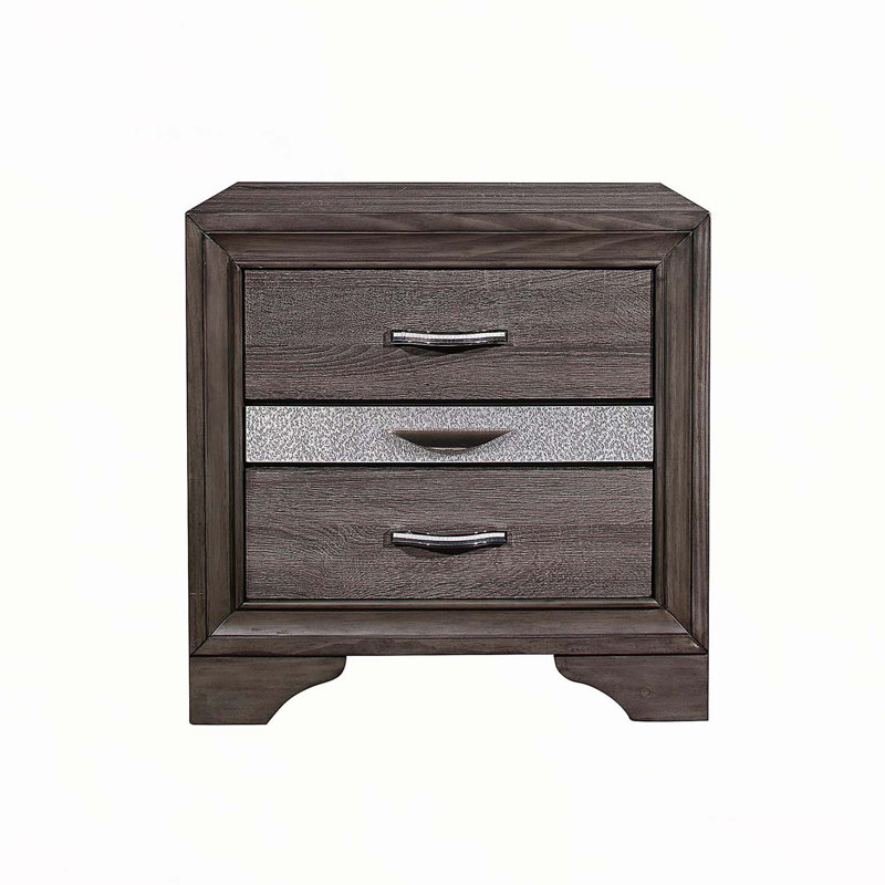 Table de chevet Ryder Sparkle Grey
