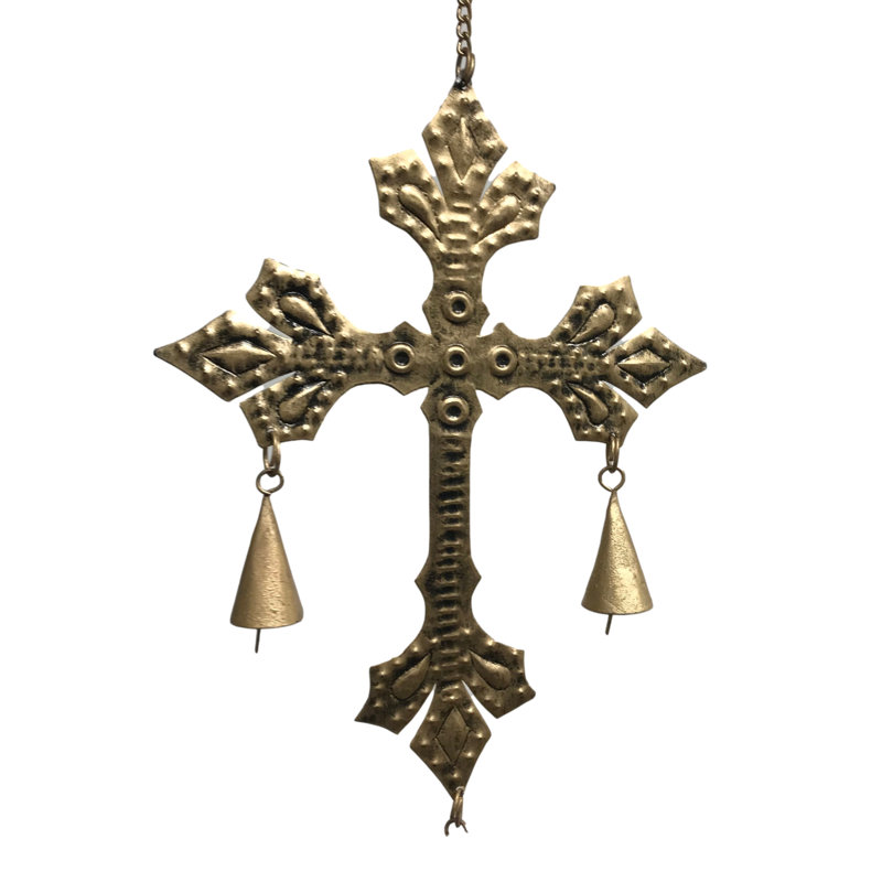 San Juan Cross Chime in Burnished Gold