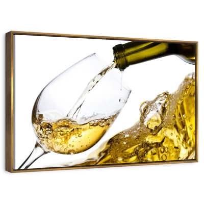 Éclaboussure de vin blanc