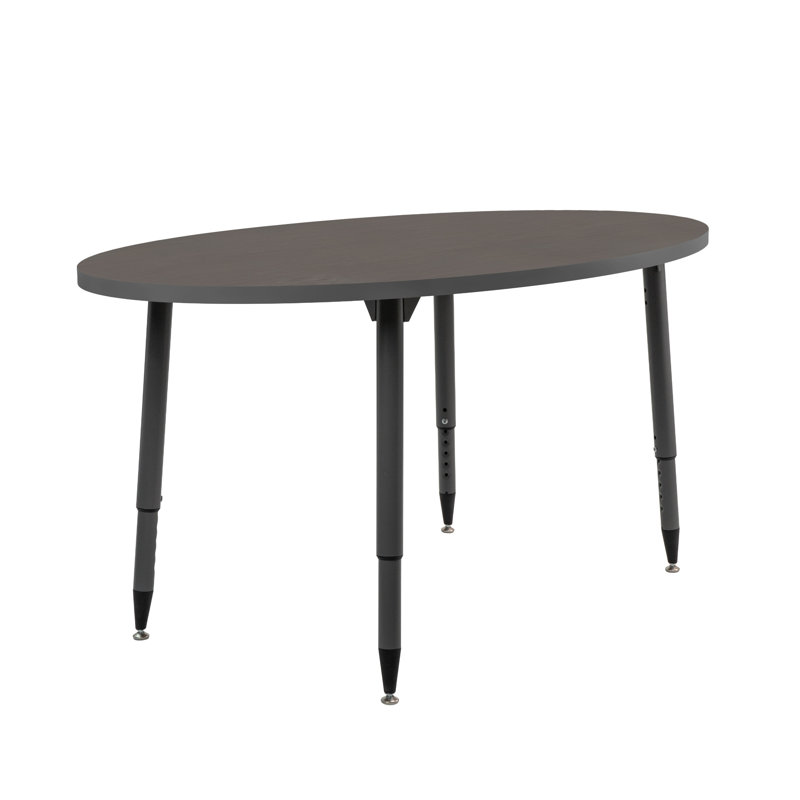 Table d'activité thermofusionnée 30 x 60 avec pieds fuselés réglables Adapte, Mer du nord, Strandz cosmique