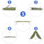 Lit de camp portatif pliant militaire portatif