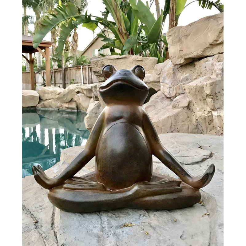 Statue de grenouille de yoga Herclides