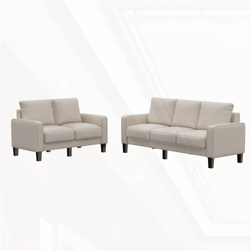 Canapé moderne 2 + 3 places, Beige