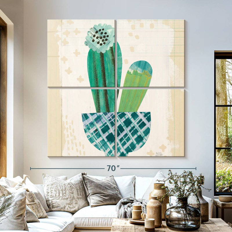 Harnek Collage Cactus III, H 57 po x l 57 po