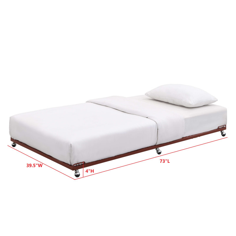 Structure de lit gigogne pour lit de jour Cedro, Rouge
