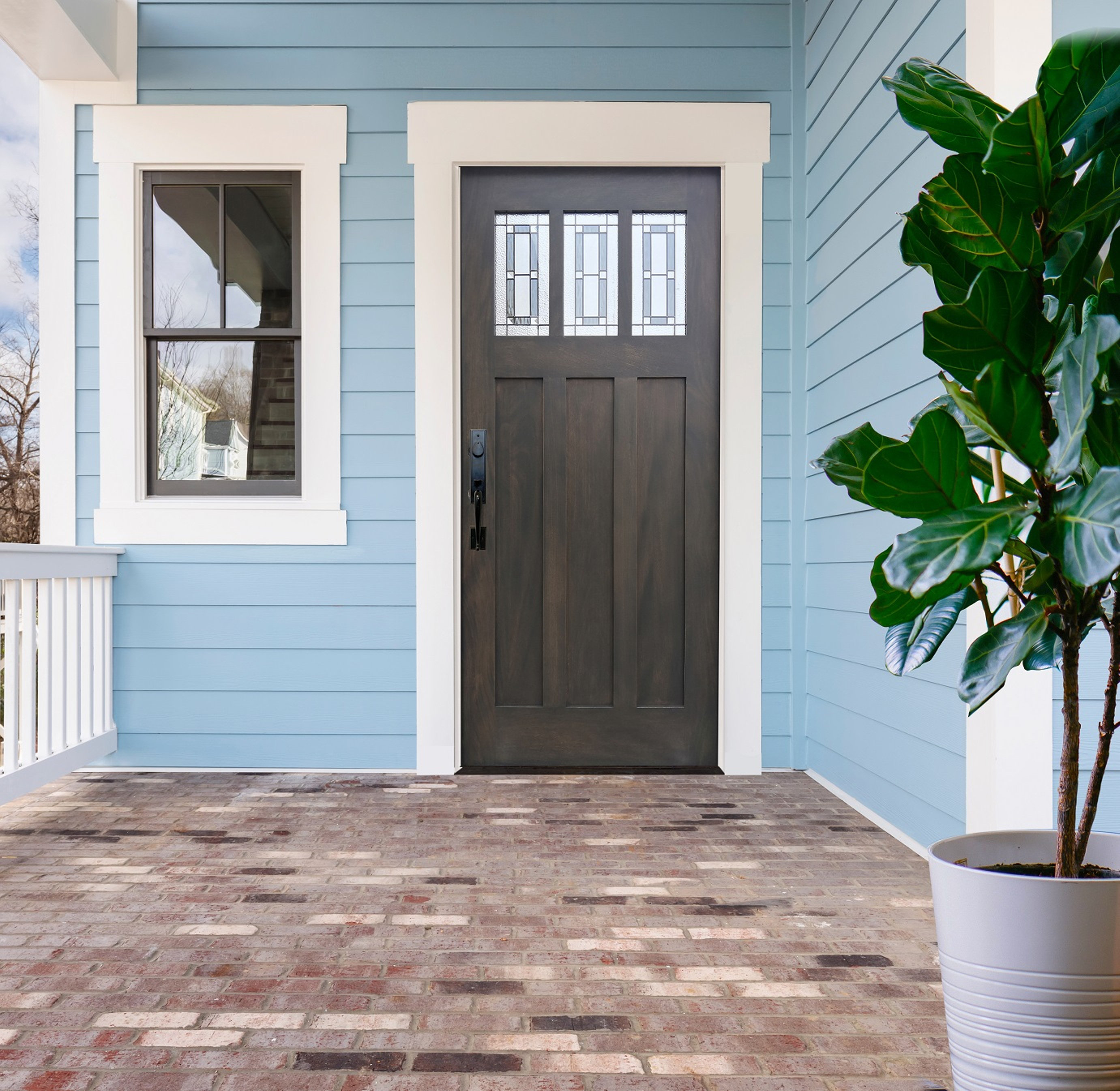 Creative Entryways Stained Wood Prehung Front Entry Door - Wayfair Canada