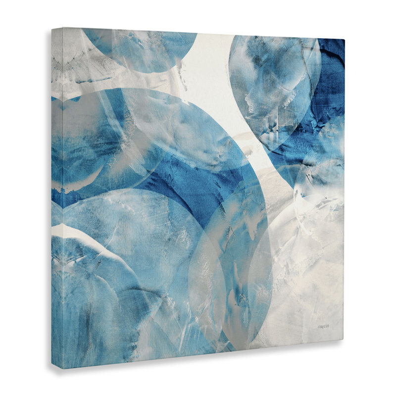 "Opaque Blue Spheres" par Jeff Iorillo, H 36 po x l 36 po