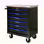 6 DRAWERS MULTIFUNCTIONAL TOOL CART WITH WHEELS-BLACK&BLUE
