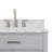 43'' Single Bathroom Vanity with Carrara Marble Top-85364418