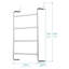 Magallanes 47cm 4 Over-the-Door Towel Bar