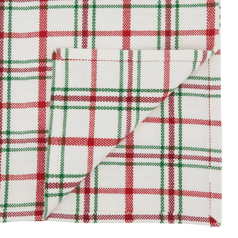 Aomame Plaid 100% Cotton Table Runner