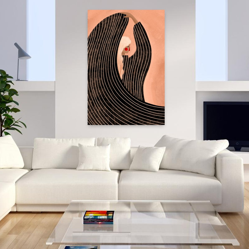 Art contemporain abstrait contemporain, H 48 po x l 32 po