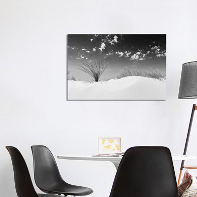 White Sands Minimalistic | Monochrome by Melanie Viola - Wrapped Canvas Print
