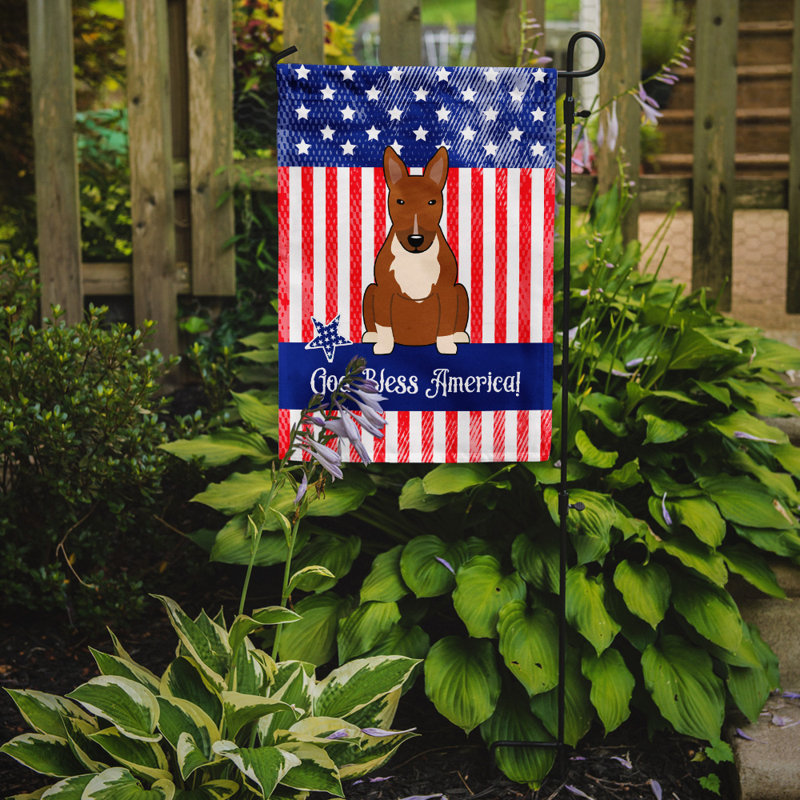 Drapeau de jardin Leighanne, Bull-terrier (brun)