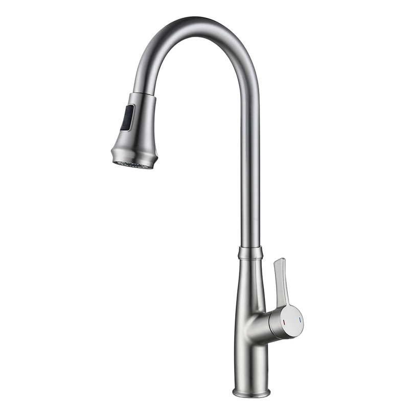 AWZTOO Kitchen Faucet, Brushed Nickel