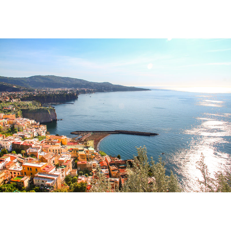 Abass Sorrento Coast, vue de la route vers Sorrente sur toile par Bhidethescene, photographie, H 8 po x l 12 po x P 1,25 po