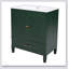 Meuble-lavabo de style rétro de 30 po avec lavabo, rangement multifonctionnel, portes à fermeture en douceur et panneau de fibres à densité moyenne durable-800912362