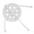 10 Pack Stacking Backless Stools Set with Metal Frame-88365142