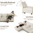 U-Shaped Upholstered Modular Sectional Sofa With Storage, 7 Seat  Corduroy  Couche With Adjustable Arms Backs,Plush Supportive Cushions, Beige-470530649