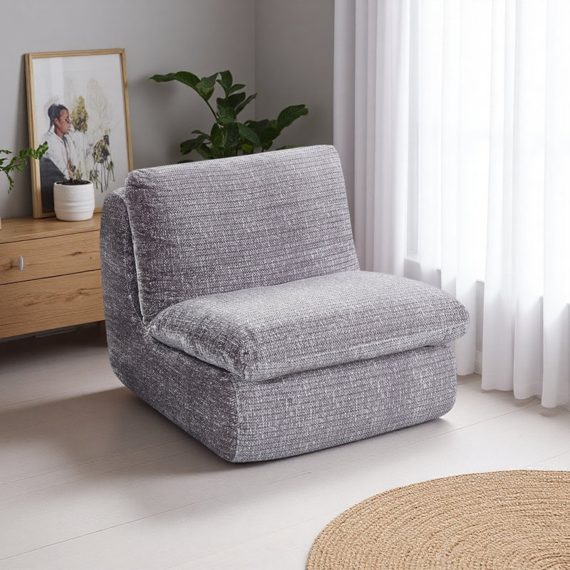 Fauteuil à compression double, Crème