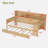 Multifunctional Wooden Daybed With Storage Shelves, Study Desk And Trundle-393345123-393345125