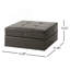 Repose-pieds de rangement polyvalent avec compartiment caché, parfait pour les sièges supplémentaires et l'organisation des objets essentiels dans n'importe quelle pièce