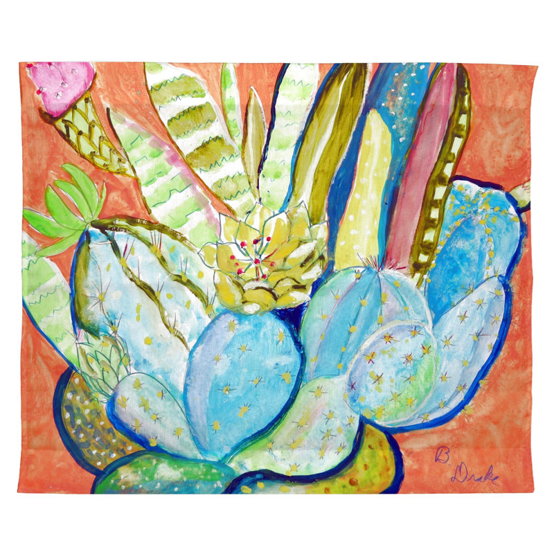Suspension murale cactus en polyester