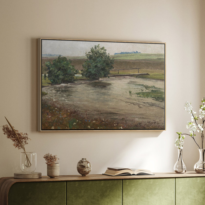 «Vintage Landscape - CDXLIX» sur toile, H 17 po x l 25 po