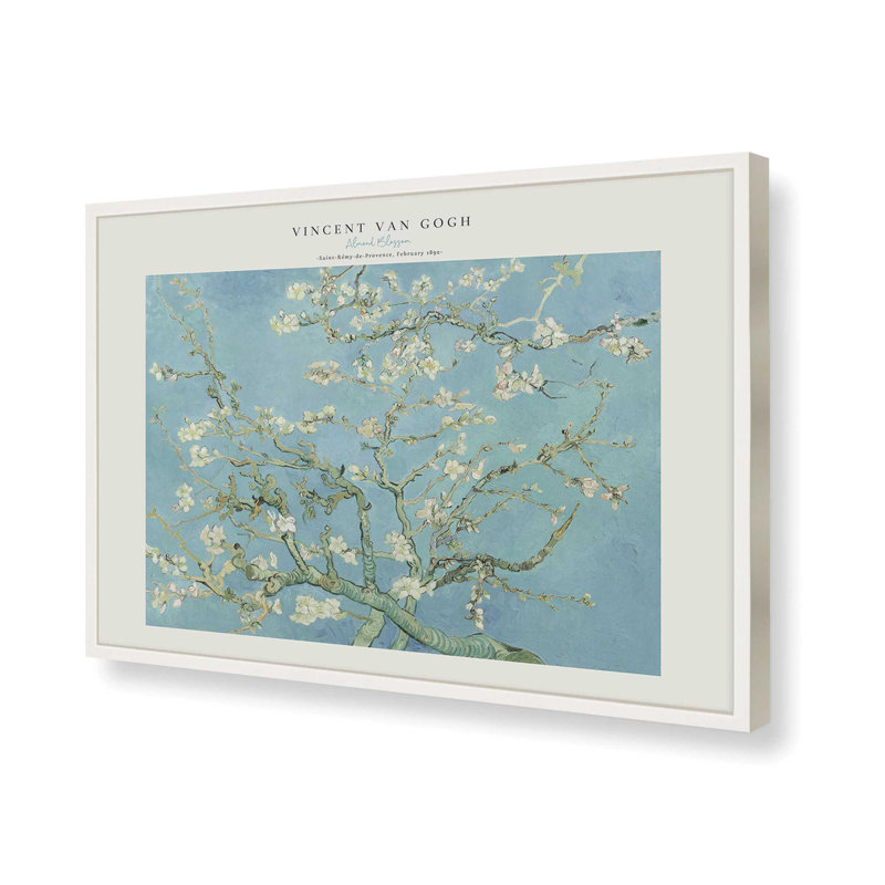 Van Gogh's Almond Blossom v2, impression dans un cadre, H 17 po x l 21 po, Reproduction encadrée sans passe-partout