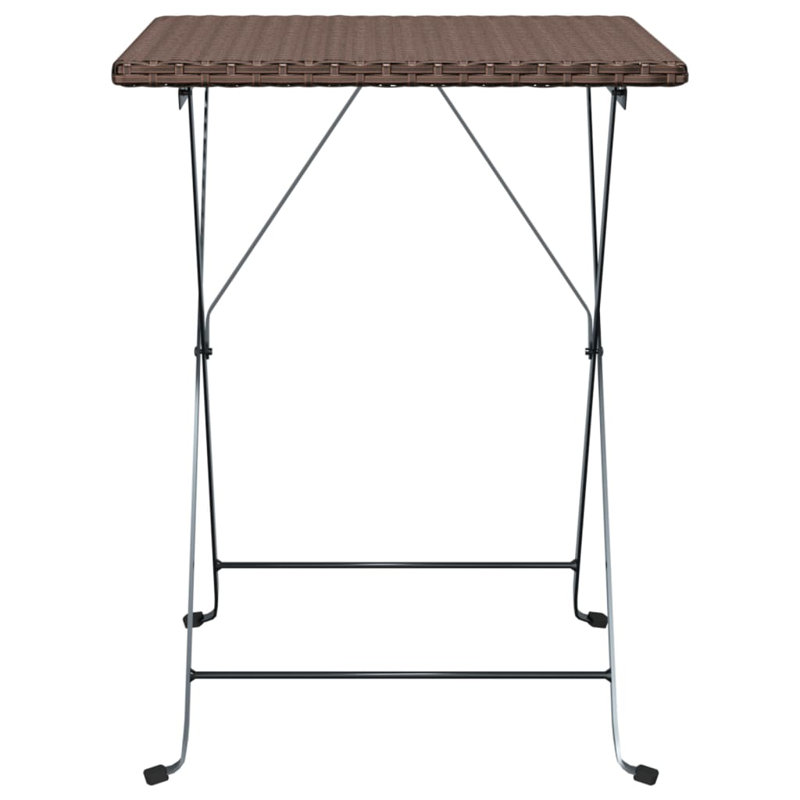 Outdoor Bistro Table , 21.7'' in. W 21.3'' in. D, Brown