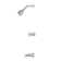 Handle Tub and Shower Dual Function Ceramic Disc Faucet Trim