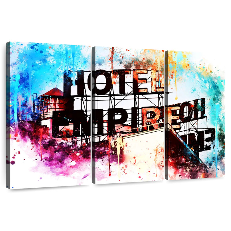 NYC Watercolor - Hotel Empire, H 20 po x l 33 po
