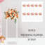 Présentoir de mariage en acrylique transparent, piédestal floral pour décoration de fête, allée, fête et événement