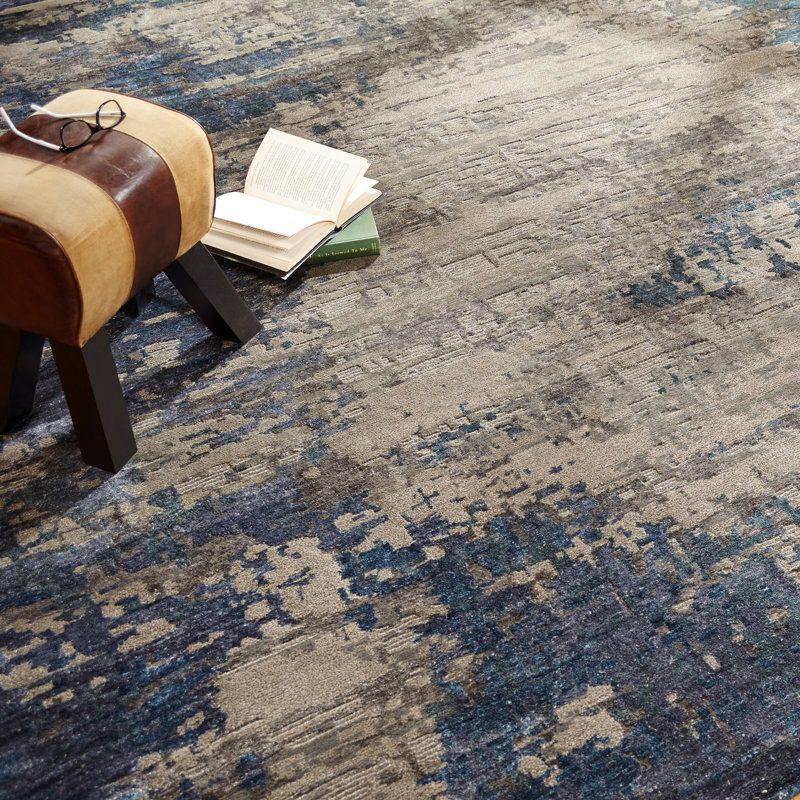 Hand Knotted Area Rug, Rectangle 2' x 3'