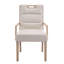 Upholstered Dining Chairs, Fabric And Rubber Wood, Modern Home Dining