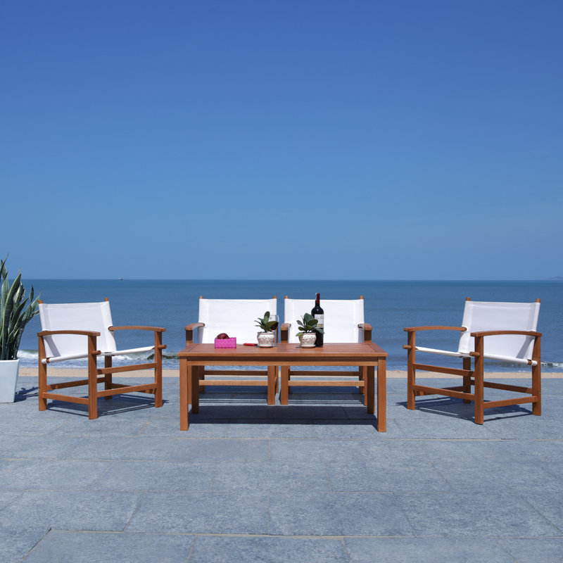 Upper Vobster Eucalyptus 4 - Person Patio Conversation Set