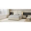 Lit plateforme hydraulique en cuir synthétique avec rangement relevable et lumières DEL à capteur-862986407