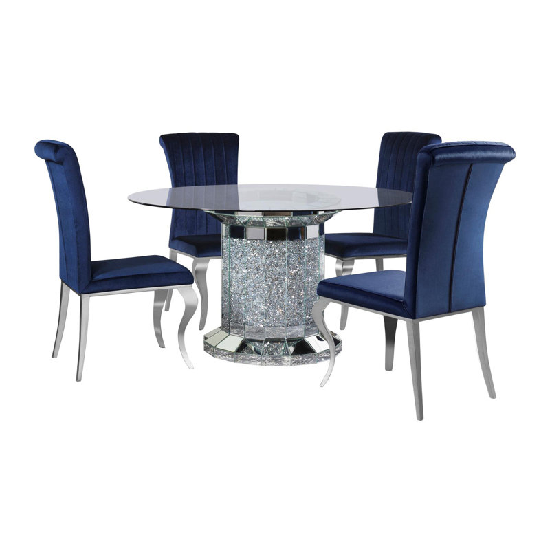 Ensemble repas pour 6 personnes Vaiva, Bleu / Argent